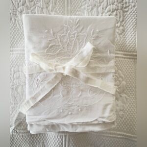 4 Vintage Battenburg pillow cases